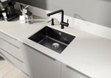 Blanco Subline 500-U Ceramic - 523733 - Crystal White Gloss PuraPlus Undermount 1.0 Bowl Sink