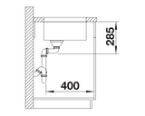 Blanco Supra 340-U - 450762 - Undermount Kitchen Sink - Stainless Steel
