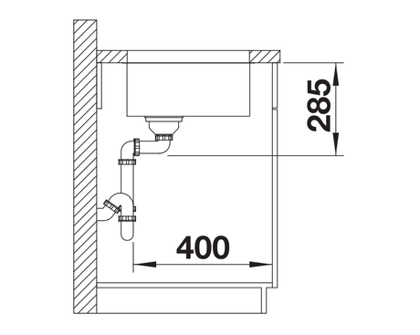 Blanco Supra 340-U - 450762 - Undermount Kitchen Sink - Stainless Steel