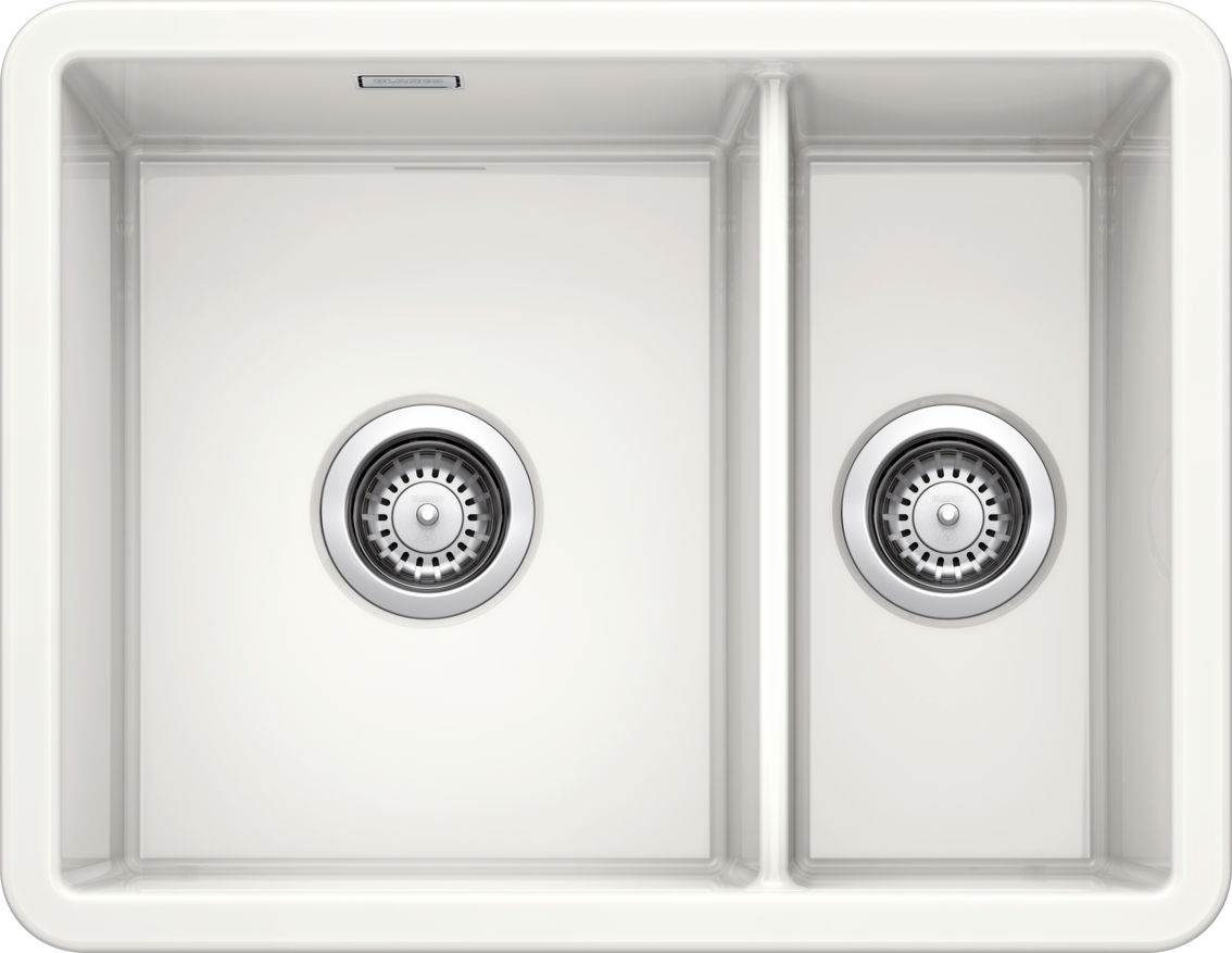 Blanco Villae Ceramic - 525165 - Crystal White Gloss 1.5 Bowl LH Sink