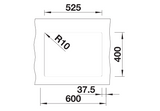 Blanco Subline 340/160-U LH - 523548 - Undermount Sink Silgranit - Anthracite