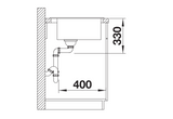 Blanco Naya 6 with Tap Ledge - 519638 - Silgranit 1.0 Bowl Inset Sink - Anthracite
