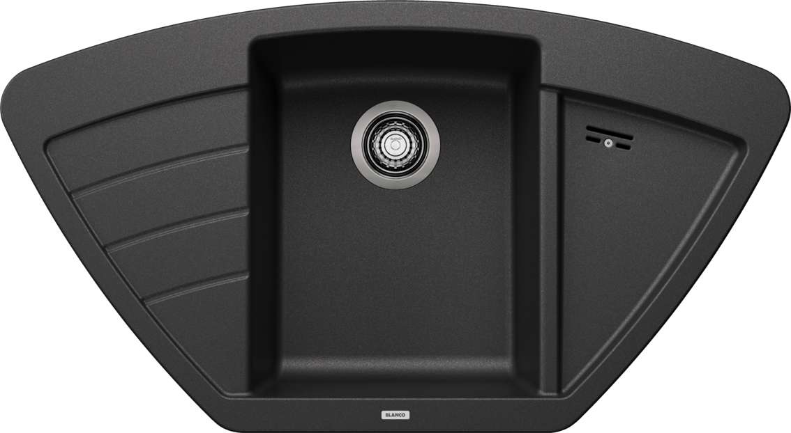 Blanco Zia 9 E Corner - 514764 - Silgranit Inset Corner 1.0 Bowl Kitchen Sink - Anthracite