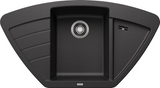 Blanco Zia 9 E Corner - 514764 - Silgranit Inset Corner 1.0 Bowl Kitchen Sink - Anthracite