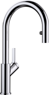 Blanco Carena-S Vario - 521356 - Single Lever Monobloc Kitchen Tap with Pull-out Spray - Chrome
