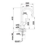 Blanco Carena-S Vario - 521356 - Single Lever Monobloc Kitchen Tap with Pull-out Spray - Chrome
