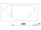Blanco Zia 9 E Corner - 526031 - Silgranit Inset Corner 1.0 Bowl Kitchen Sink - Black