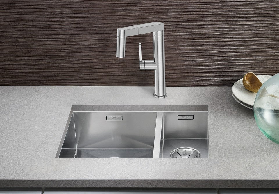 Blanco Zerox 340/180-U LH - 521613 - 1.5 Bowl Undermount Kitchen Sink - Stainless Steel