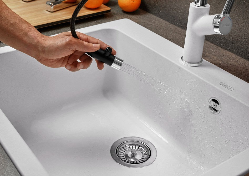 Blanco Naya 6 with Tap Ledge - 519638 - Silgranit 1.0 Bowl Inset Sink - Anthracite