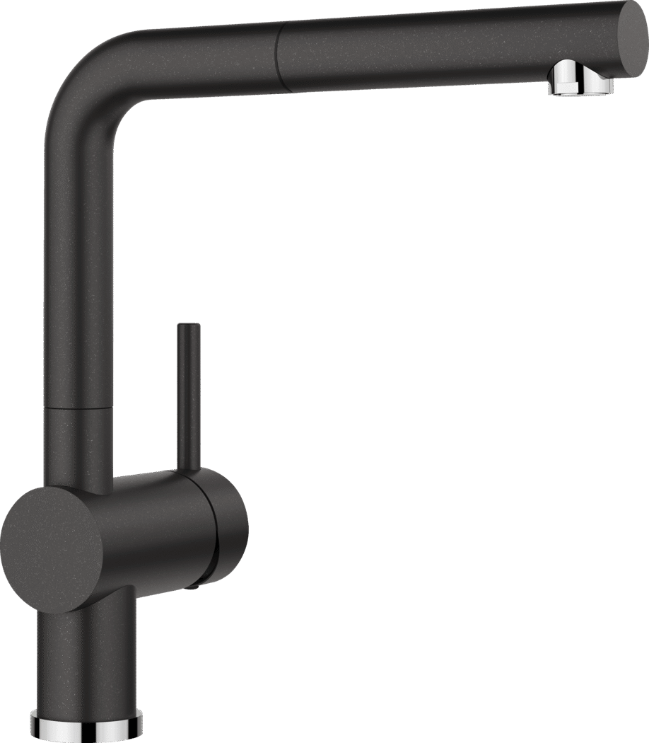 Blanco Linus-S - 516688 - Single Lever Monobloc Kitchen Tap with Pull-out Spray - Silgranit Anthracite