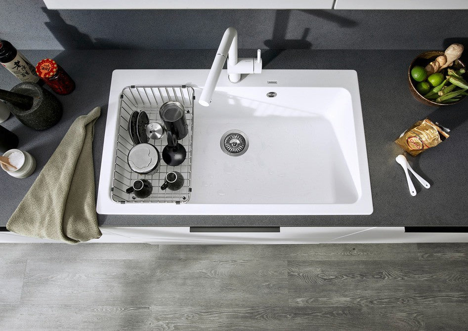 Blanco Naya XL 9 with Tap Ledge - 525947 - Silgranit 1.0 Bowl Inset Sink - Black
