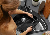 Blanco Delta II Corner - 523666 - Silgranit Inset Corner 1.0 Bowl Kitchen Sink - Tartufo