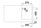 Blanco Andano 340-IF - 522953 - Single Bowl Inset Kitchen Sink - Stainless Steel