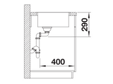 Blanco Andano 340-IF - 522953 - Single Bowl Inset Kitchen Sink - Stainless Steel