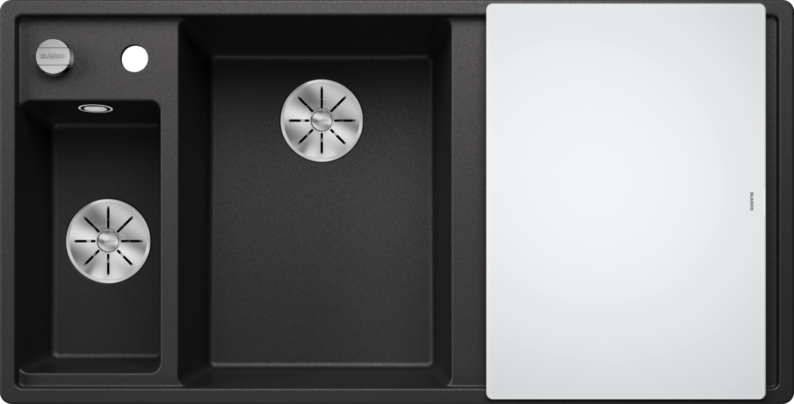 Blanco Axia III 6 S Left Hand - 524653 - Silgranit 1.5 Bowl Inset Sink - Anthracite
