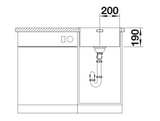 Blanco Andano 400-IF - 522957 - Single Bowl Inset Kitchen Sink - Stainless Steel