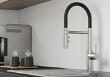 Blanco CATRIS-S Flexo - 527731 - Pull Out Kitchen Tap with Rubber Hose - Satin Dark Steel
