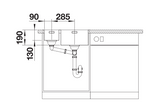 Blanco Andano 340/180-IF LH - 522975 - 1.5 Bowl Inset Kitchen Sink - Stainless Steel