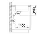 Blanco Andano 340/180-IF LH - 522975 - 1.5 Bowl Inset Kitchen Sink - Stainless Steel
