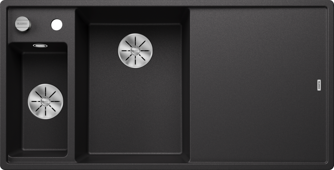 Blanco Axia III 6 S Left Hand - 524653 - Silgranit 1.5 Bowl Inset Sink - Anthracite
