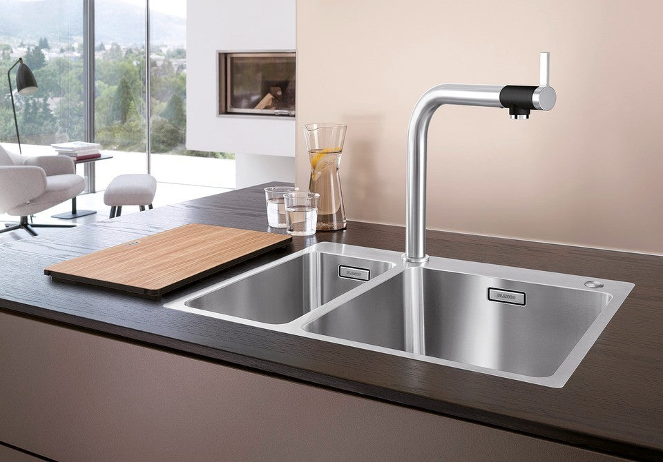 Blanco Andano 340/180-IF/A RH - 525247 - 1.5 Bowl Inset Kitchen Sink - Stainless Steel