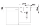 Blanco Andano 340/180-IF/A RH - 525247 - 1.5 Bowl Inset Kitchen Sink - Stainless Steel