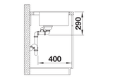 Blanco Andano 340/180-IF/A RH - 525247 - 1.5 Bowl Inset Kitchen Sink - Stainless Steel
