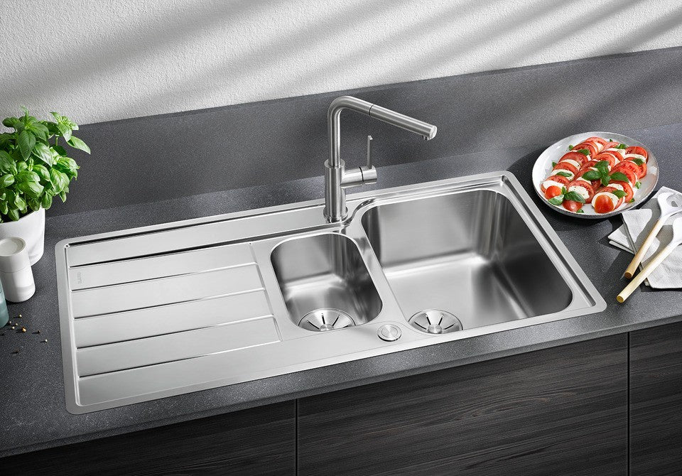 Blanco Classimo 6 S-IF - 525328 - 1.5 Bowl Reversible Inset Kitchen Sink - Stainless Steel