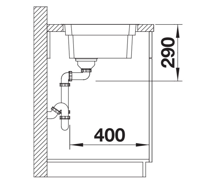 Blanco Etagon 500-IF - 521840 - Single Bowl Inset Kitchen Sink - Stainless Steel