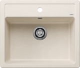 Blanco Legra 6 with Tap Ledge - 527086 - Silgranit 1.0 Bowl Inset Sink - Soft White