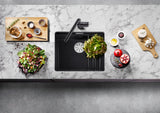 Blanco Etagon 522228 500U 1 Bowl Silgranit Undermount Sink - Rock Grey
