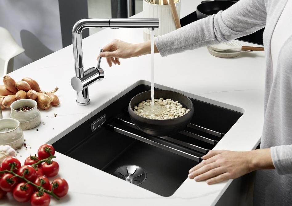 Blanco Etagon 522228 500U 1 Bowl Silgranit Undermount Sink - Rock Grey