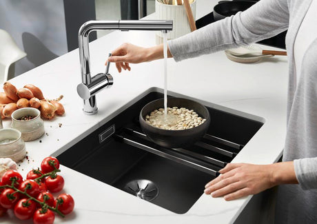 Blanco Etagon 522228 500U 1 Bowl Silgranit Undermount Sink - Rock Grey