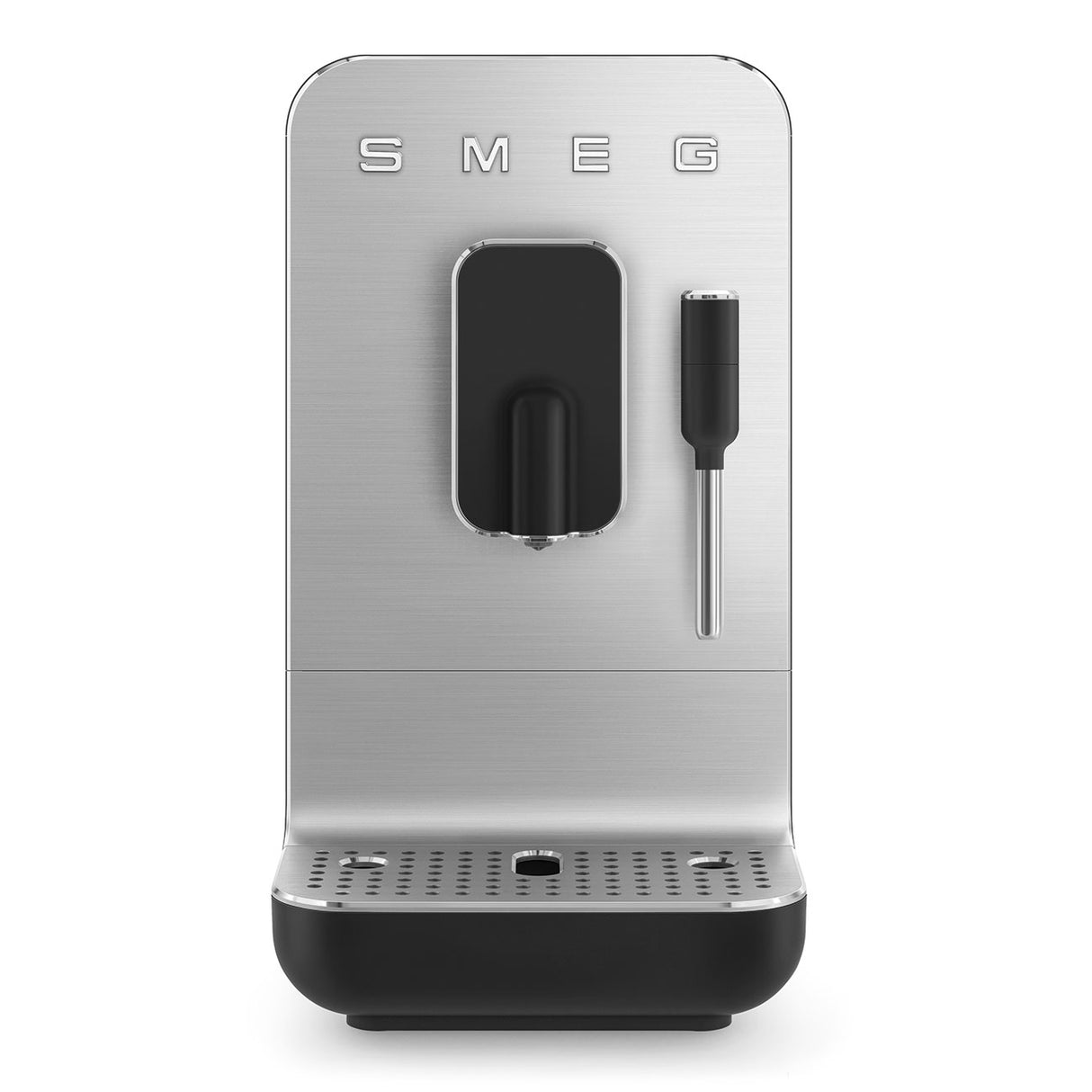 Smeg BCC12BLMUK Collezione Bean To Cup Coffee Machine with Steam Wand, Matte Black Espresso Automatic Coffee Machine with Milk Frother - Lux Appliances 