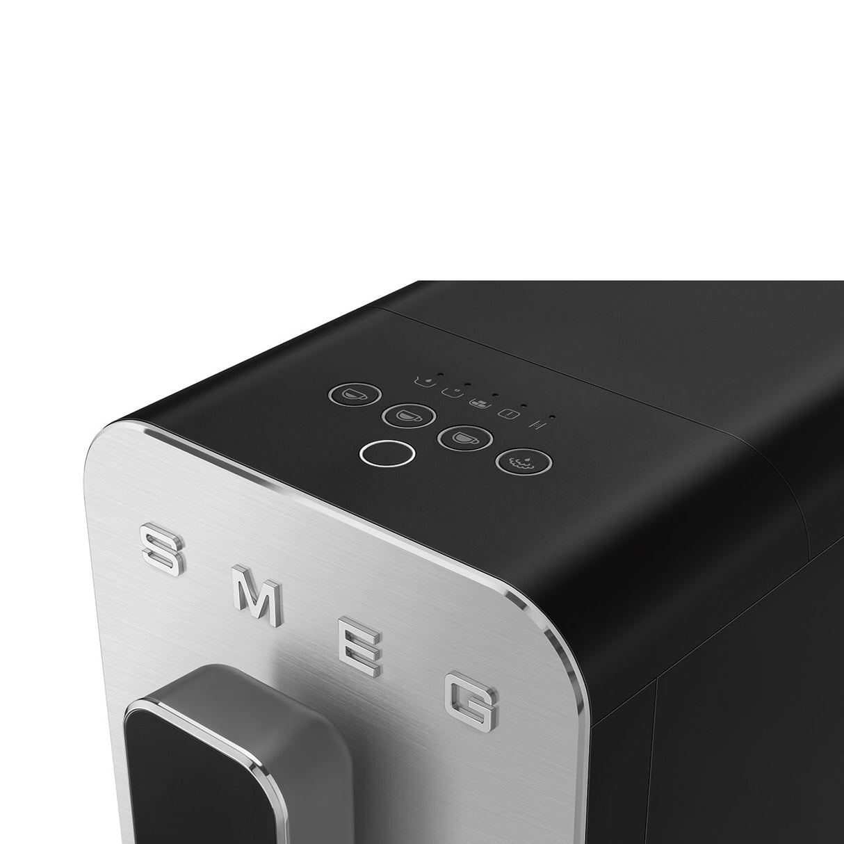 Smeg BCC12BLMUK Collezione Bean To Cup Coffee Machine with Steam Wand, Matte Black Espresso Automatic Coffee Machine with Milk Frother - Lux Appliances 