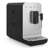 Smeg BCC12BLMUK Collezione Bean To Cup Coffee Machine with Steam Wand, Matte Black Espresso Automatic Coffee Machine with Milk Frother - Lux Appliances 