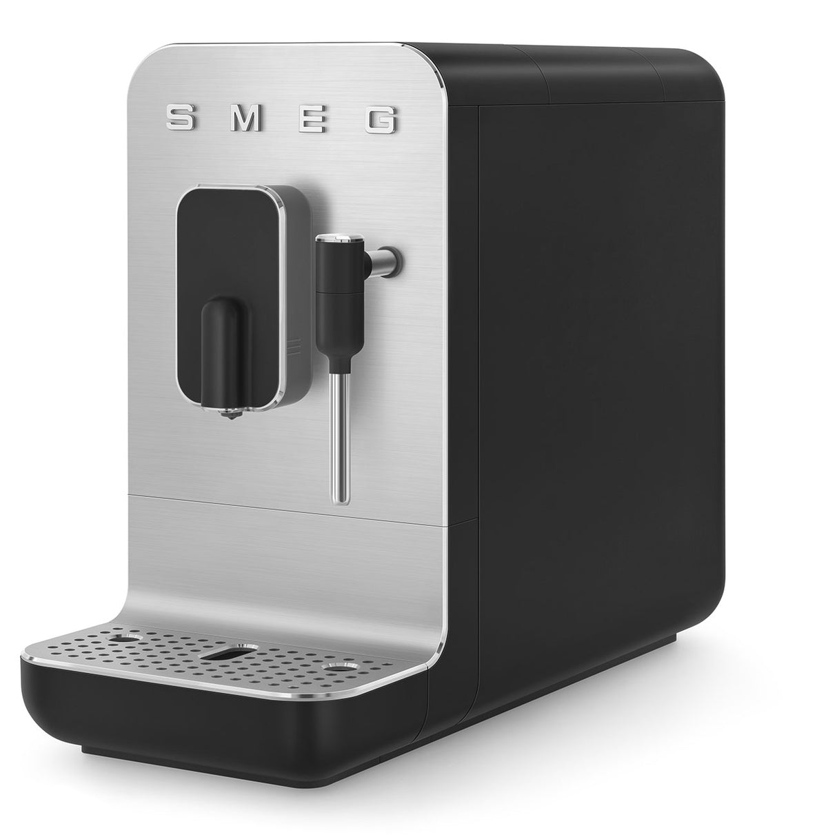 Smeg BCC12BLMUK Collezione Bean To Cup Coffee Machine with Steam Wand, Matte Black Espresso Automatic Coffee Machine with Milk Frother - Lux Appliances 