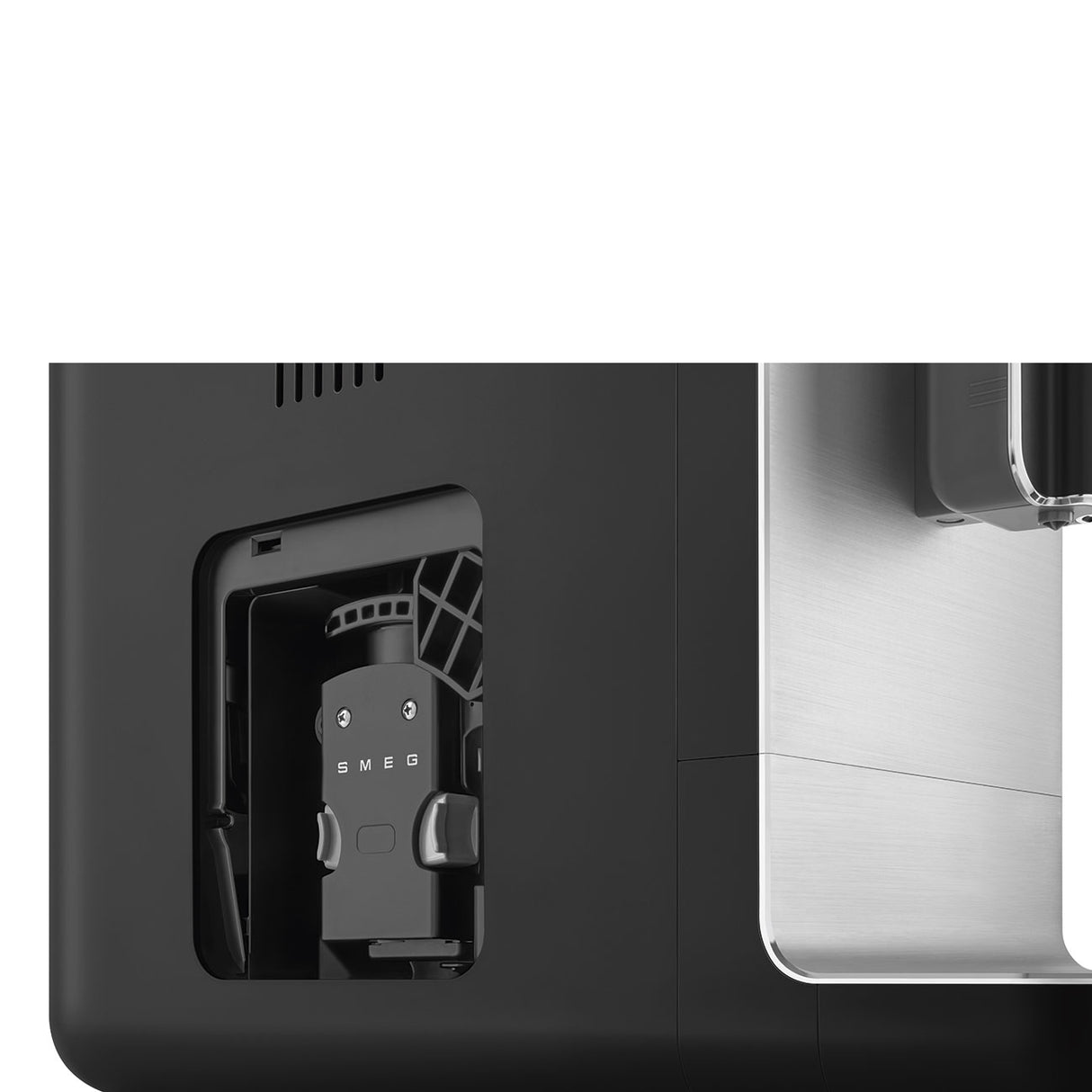 Smeg BCC12BLMUK Collezione Bean To Cup Coffee Machine with Steam Wand, Matte Black Espresso Automatic Coffee Machine with Milk Frother - Lux Appliances 