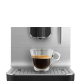 Smeg BCC12BLMUK Collezione Bean To Cup Coffee Machine with Steam Wand, Matte Black Espresso Automatic Coffee Machine with Milk Frother - Lux Appliances 