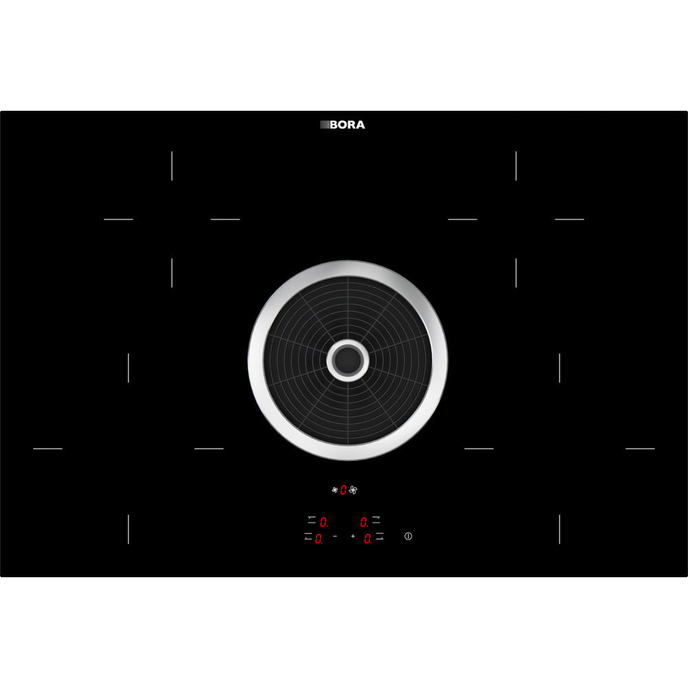 Bora BHA 76cm Basic Hyper Ceramic Cooktop with Integrated Black Cooktop Extractor - Exhaust air