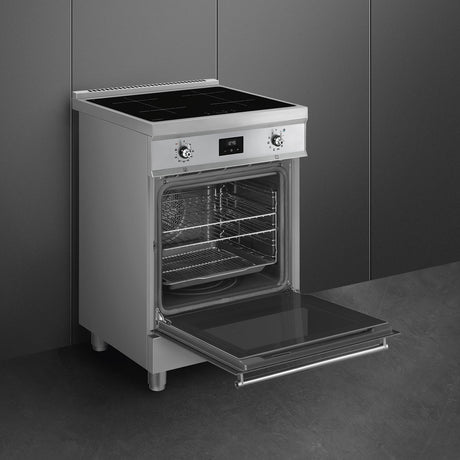 Smeg C6IPXT2 60x60cm Concert Pyrolytic Cooker with Induction Hob & DigiTouch in Stainless Steel