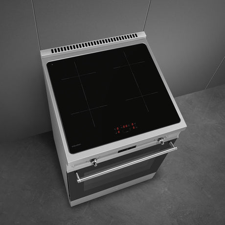 Smeg C6IPXT2 60x60cm Concert Pyrolytic Cooker with Induction Hob & DigiTouch in Stainless Steel