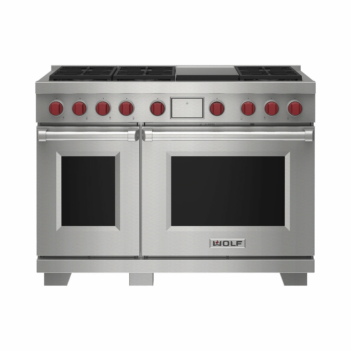 Wolf ICBDF48650G/S/P Dual Fuel Range - 6 Burners & Infrared Teppanyaki