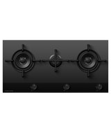 Fisher & Paykel CG903DNGGB4 90cm Series 9 3 Burner Gas Hob Natural Gas - Black