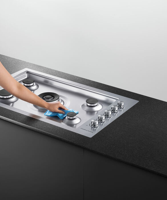 Fisher & Paykel CG905DWNGFCX3 90cm Series 9 5 Burner Gas Hob Natural Gas - Stainless Steel