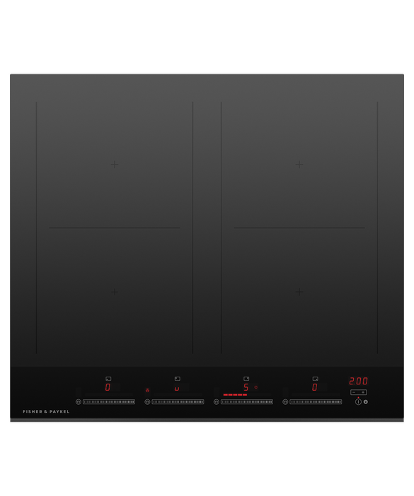 Fisher & Paykel CI764DTB4 76cm Series 7 4 Zone Induction Hob - Black