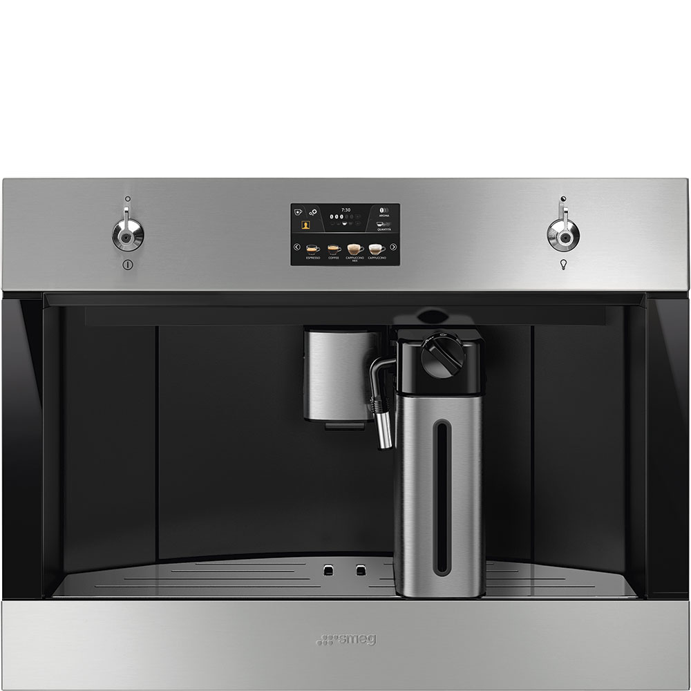 Smeg CMS4303X Classic Automatic 45 cm compact built-in espresso coffee machine Stainless steel - Lux Appliances 
