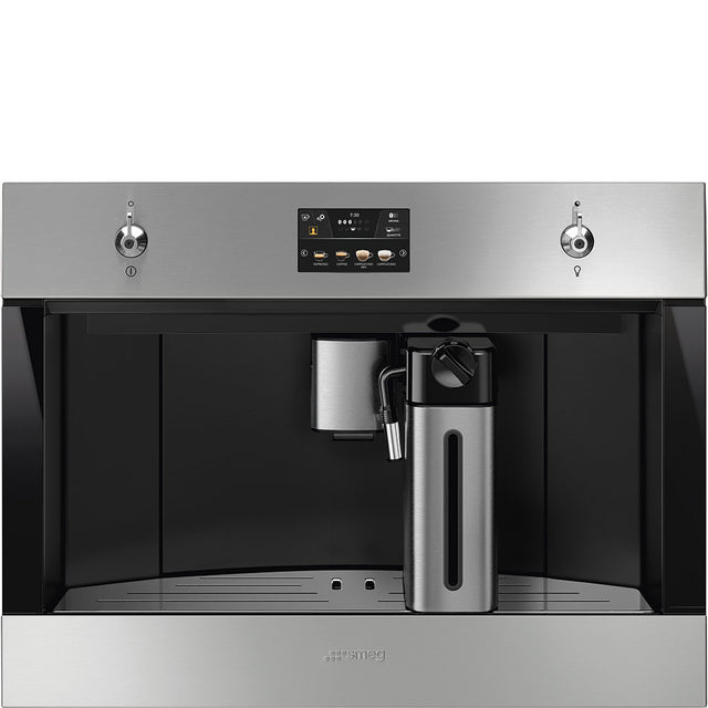Smeg CMS4303X Classic Automatic 45 cm compact built-in espresso coffee machine Stainless steel - Lux Appliances 