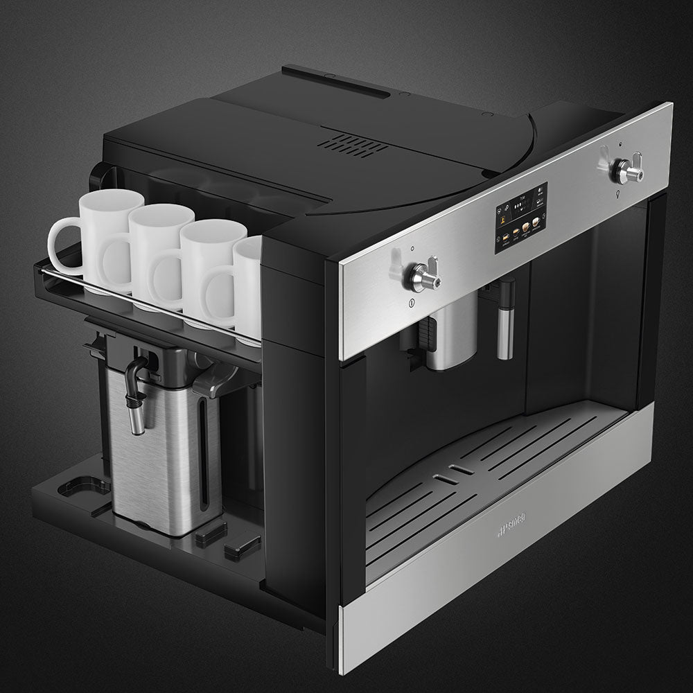 Smeg CMS4303X Classic Automatic 45 cm compact built-in espresso coffee machine Stainless steel - Lux Appliances 
