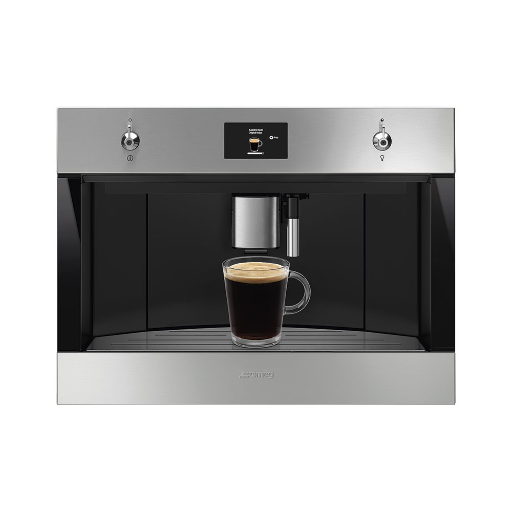 Smeg CMS4303X Classic Automatic 45 cm compact built-in espresso coffee machine Stainless steel - Lux Appliances 